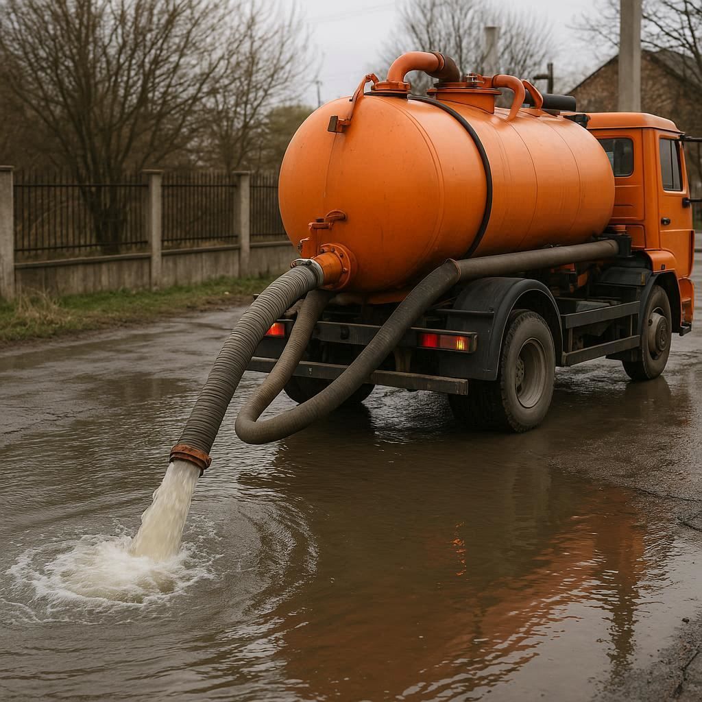Откачка воды в Старо-Панове
