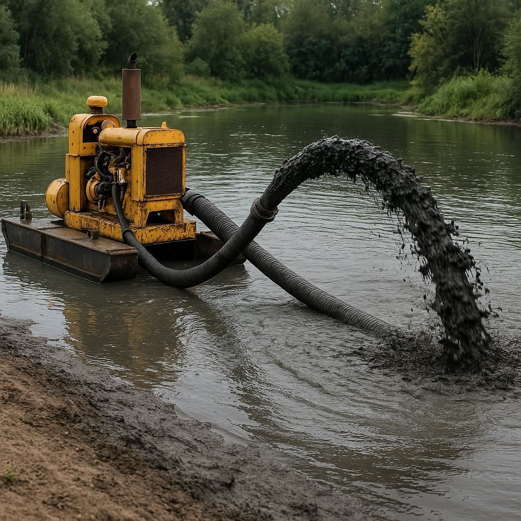 Очистка прудов и водоемов от ила в Старо-Панове