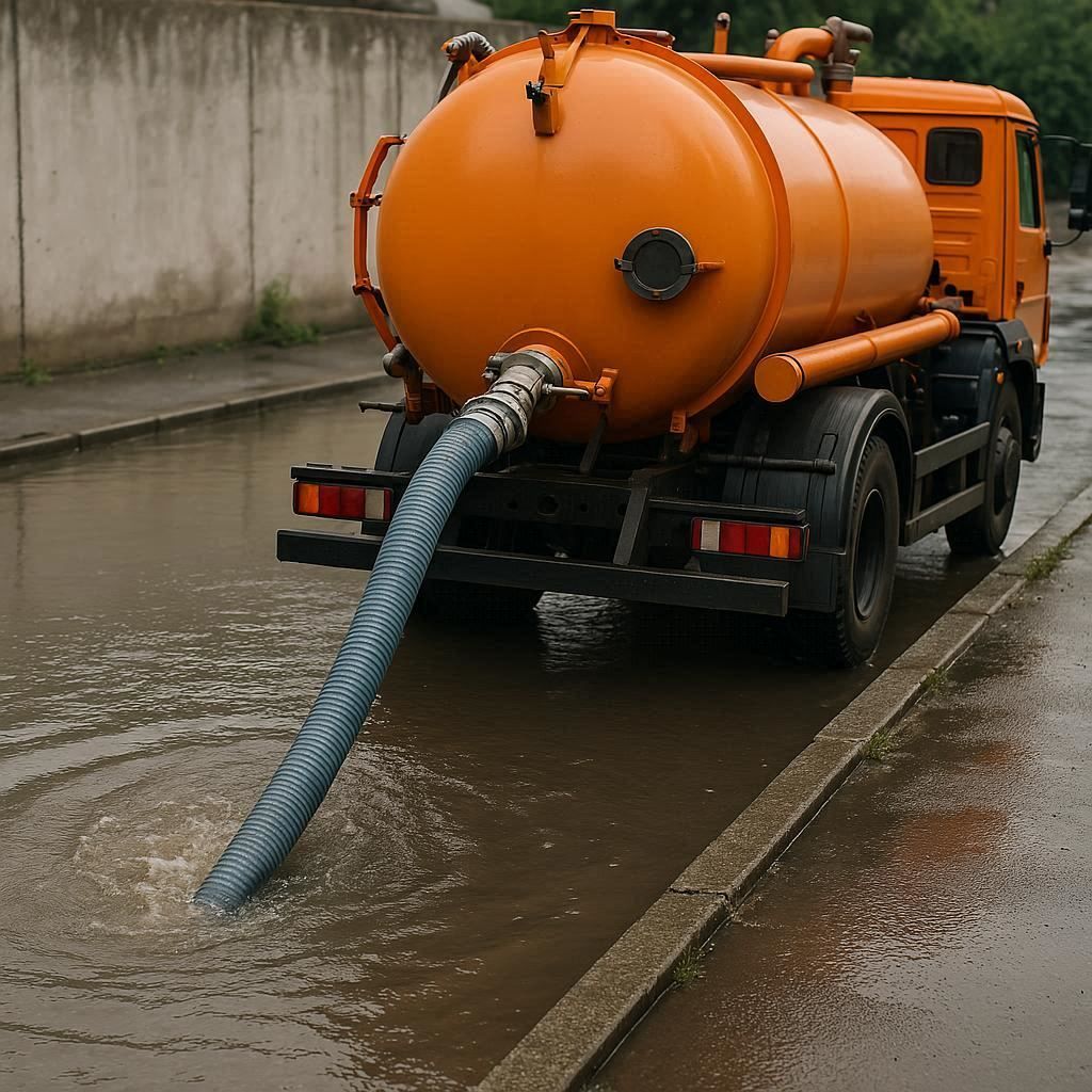 Откачка воды в Старо-Панове